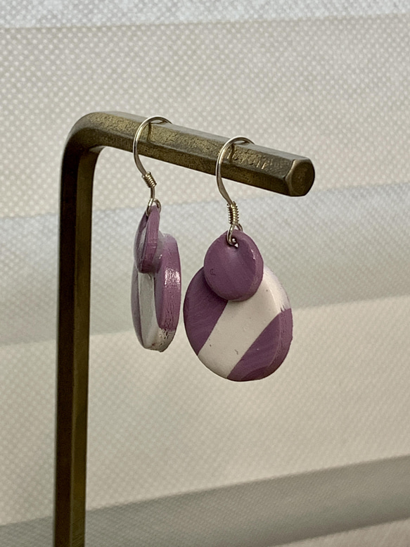 アートオブザアース-デザイナーシリーズイヤリングイヤリング金箔ソフト陶器 9枚目の画像