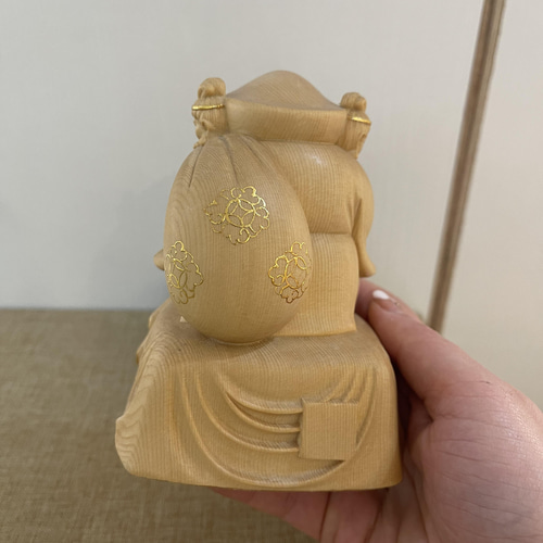 極上品 切金 三面大黒天 精密彫刻 木彫仏像 置物 彫刻 大波彫刻 通販