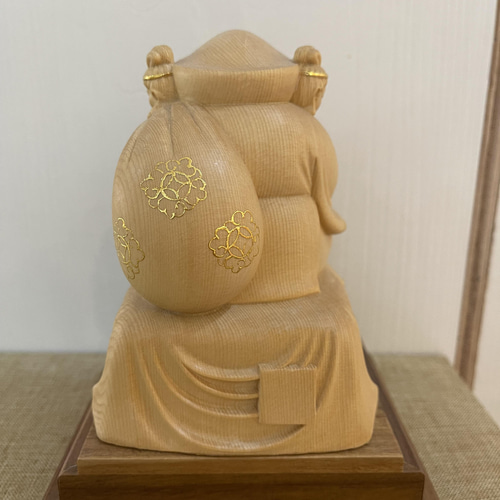 極上品 切金 三面大黒天 精密彫刻 木彫仏像 置物 彫刻 大波彫刻 通販