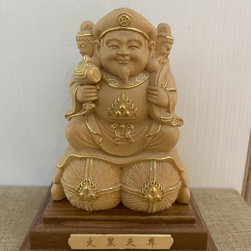 木彫り大黒様！ 楽天市場】大黒様 木彫り 置物 一刀彫 / 材料：桧 : 津山銘木有馬店