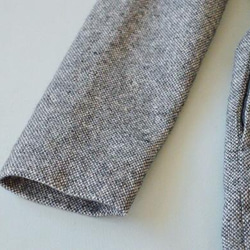 総裏付きウール混丸衿両脇ポケットありシンプルな冬コート♪ 4枚目の画像