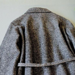 総裏付きウール混丸衿両脇ポケットありシンプルな冬コート♪ 7枚目の画像
