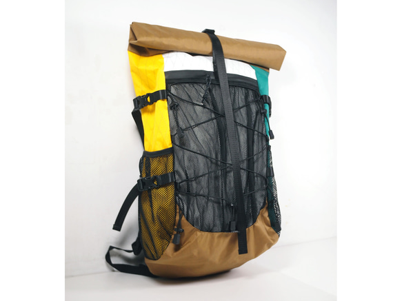 茶黄白緑 X-Pac 超軽量登山バッグ 20L 30L 40L バークマウンテン55L 