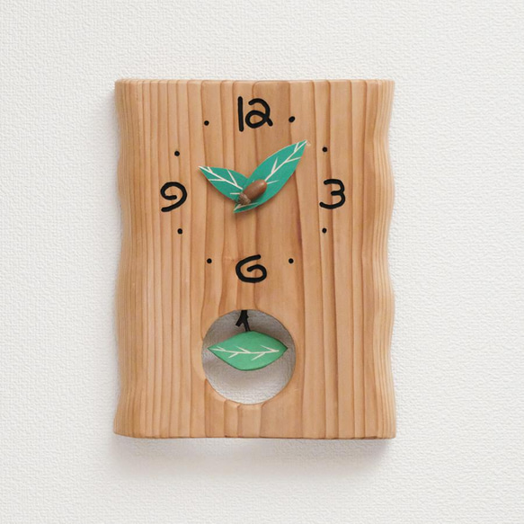 　木の振り子掛時計 1枚目の画像