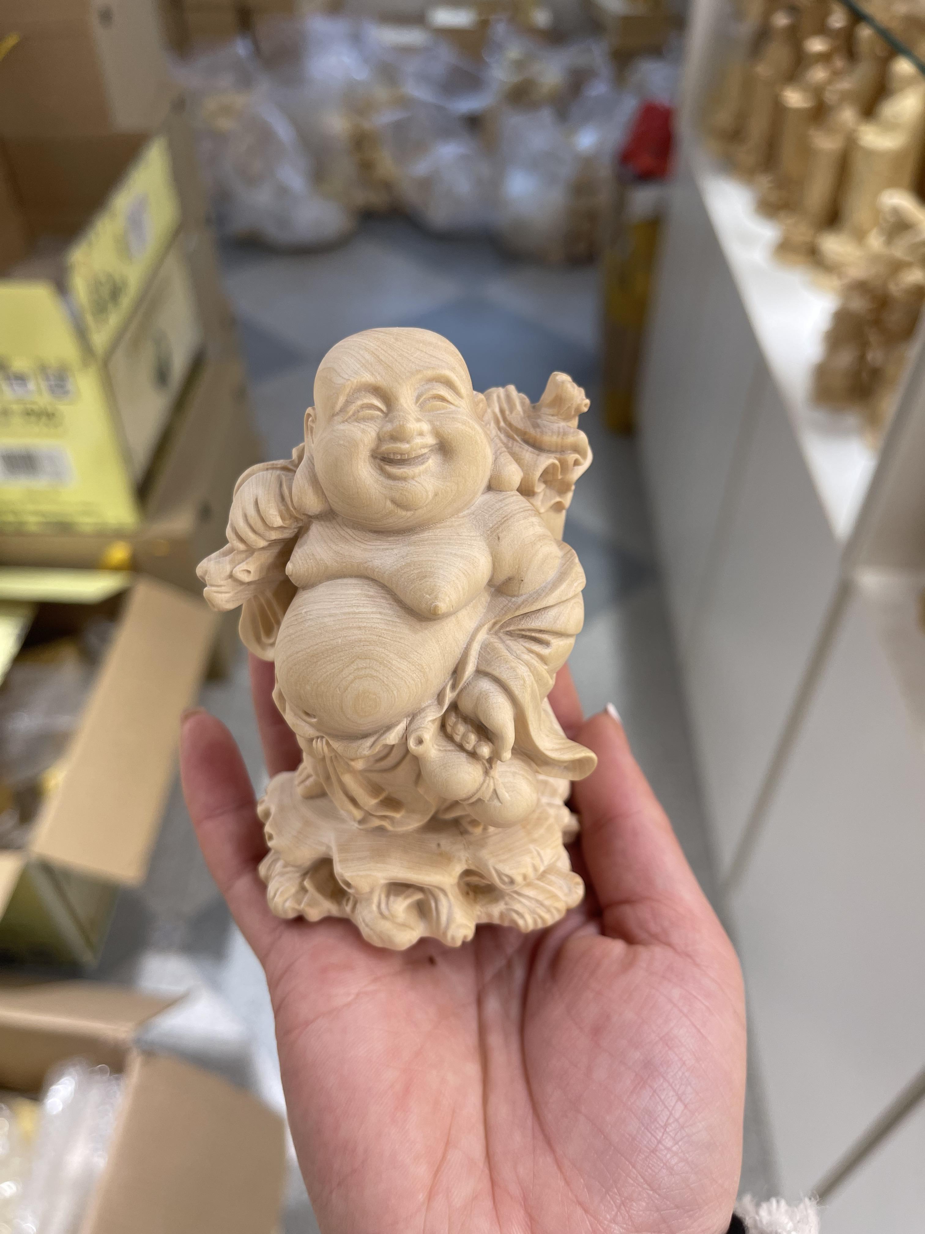 七福神 布袋様 木彫り細密彫刻 置物 木彫仏像 福徳 彫刻 大波 七福神 布袋様 木彫り細密彫刻 置物 木彫仏像 福徳 彫刻 大波