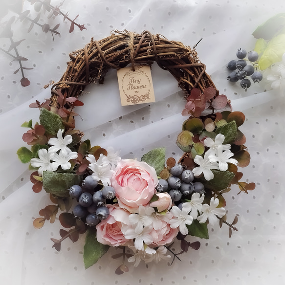 バラとベリーと小花の深色豪華大リース♪♪☆* 【公式通販】