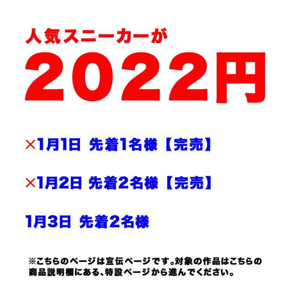 1/1スタート！8年ぶりに復活！2022円お年玉企画！早い者勝ち！ 1枚目の画像