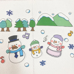 雪だるまのチャチャチャ　パネルシアター　歌　楽譜つき　童謡 4枚目の画像