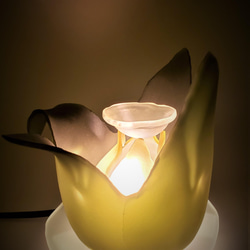 ガラスの灯り　アロマランプ　オリーブ 2枚目の画像