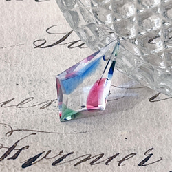 Glass Pendant Kite 約20mm×12mm [PDT-563-2]＊1個＊Vintage＊ 2枚目の画像
