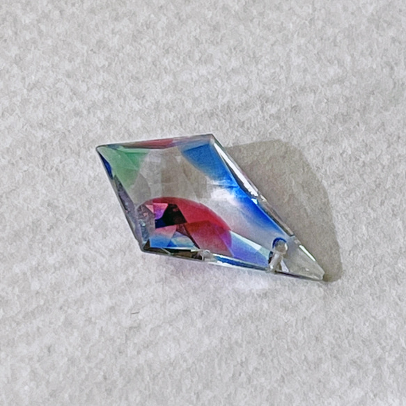 Glass Pendant Kite 約20mm×12mm [PDT-563-2]＊1個＊Vintage＊ 7枚目の画像