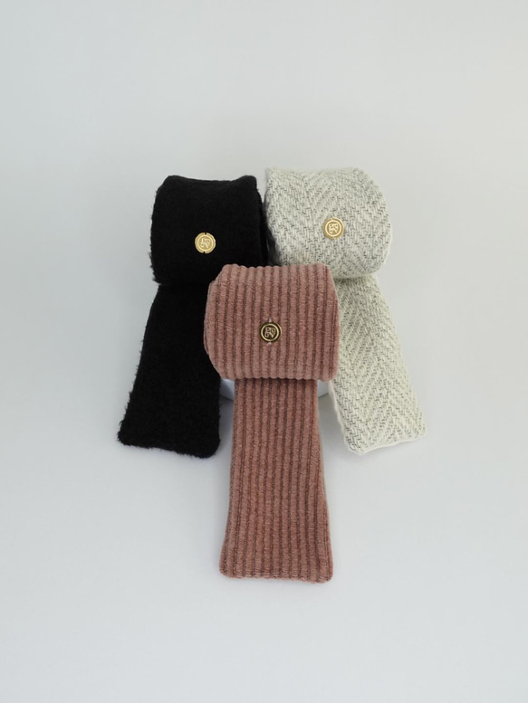 快樂包（心情白、粉色、毛茸茸黑）｜換裝頭巾｜QPPA®︎｜鋼絲頭巾 第18張的照片