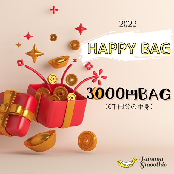 【送料無料】2022年 新春HAPPY BAG 3千円(6千円相当分のジュエリー)+おまけ付き♪ 1枚目の画像