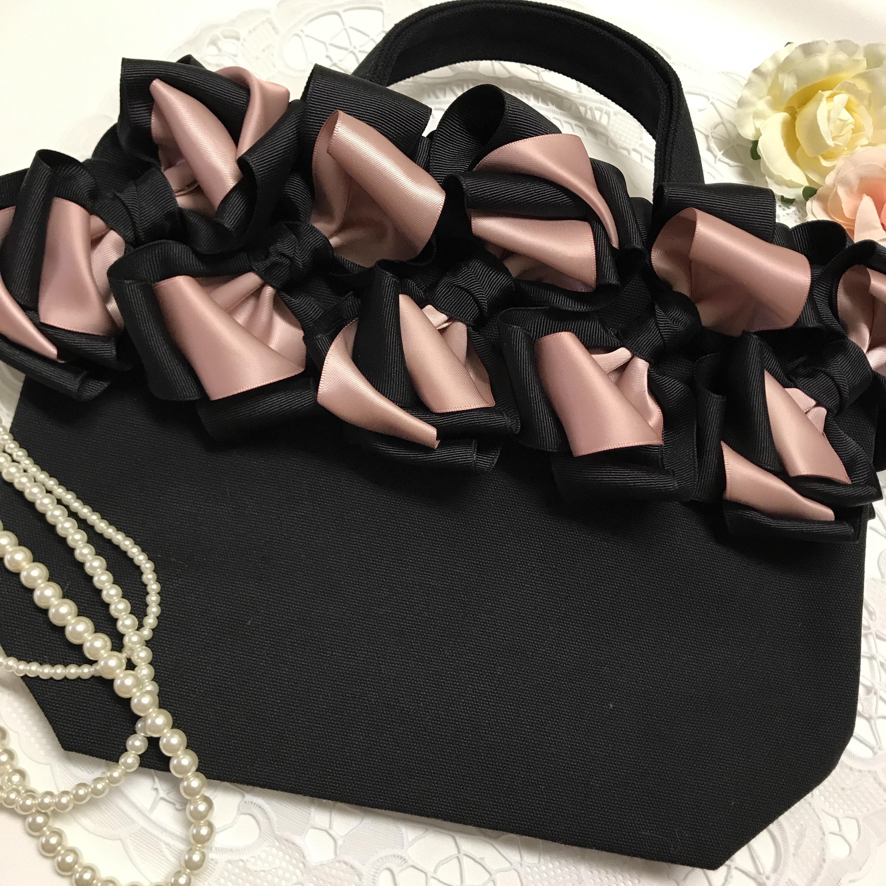 エアリアルリボン付きトートバック