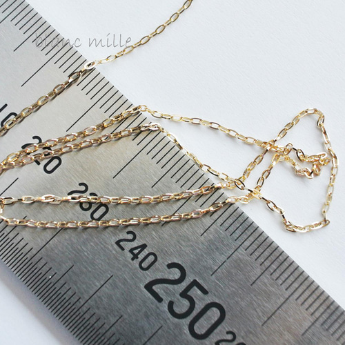 No.n-1.15-347○*K18シンプルネックレス オーダー制作○*18金 No.n-1.15-347○*K18シンプルネックレス オーダー制作○*18金