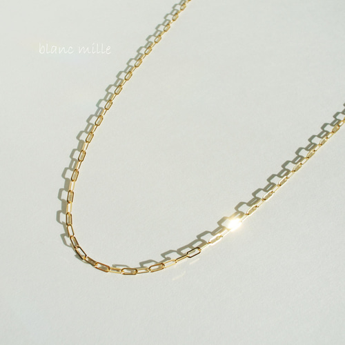 No.n-2.3-719○*K18シンプルネックレス オーダー制作○*18金