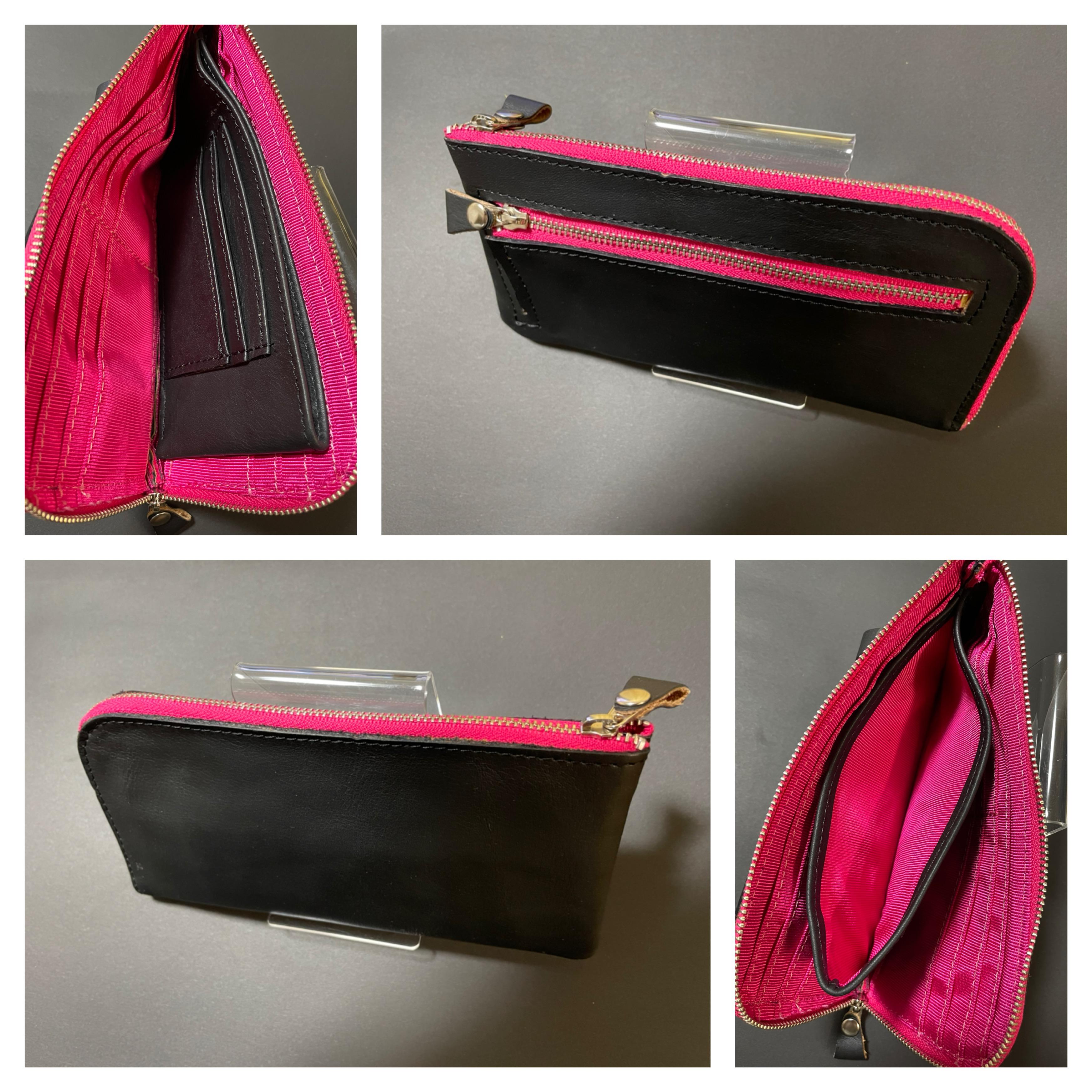 新品　本革長財布　ブラック