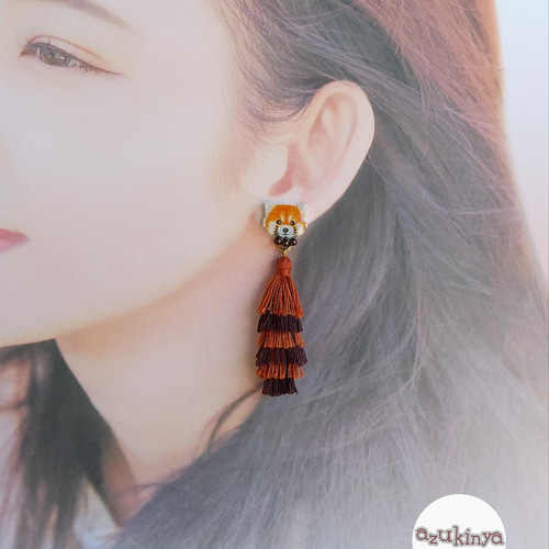 K・M様ご確認用♡ファー付お名前イヤリング