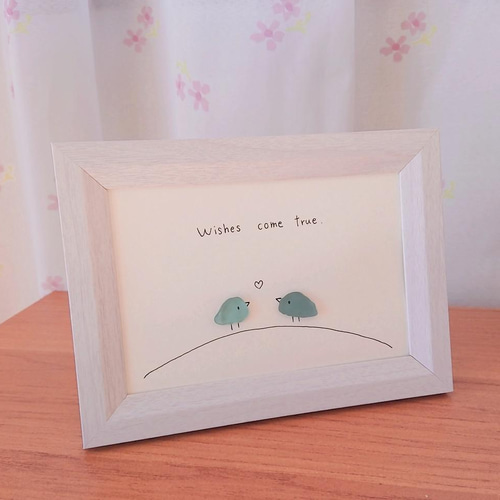 シーグラスアートNo2 hirokoponシーグラスアートno.108 hirokopon