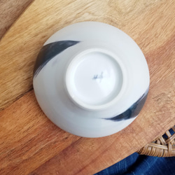 B級品特価★椀「ひと筆」美濃磁器　古代呉須【濃】+白マット　おうちごはん 煮物 丼物 セットでお得に！ 16枚目の画像