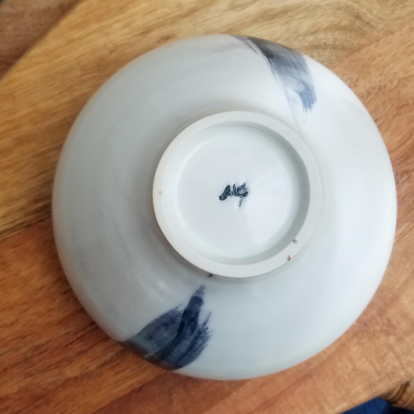 B級品特価★椀「ひと筆」美濃磁器　古代呉須【濃】+白マット　おうちごはん 煮物 丼物 セットでお得に！ 11枚目の画像