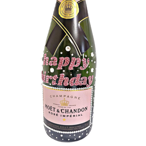 シャンパンボトル　スワロフスキー デコ シャンパンボトルスワロフスキー デコ