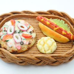 ミニチュア食品サンプル ホットドッグ6個セット その他置物