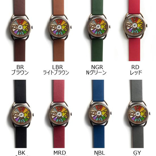 2/6で販売終了】数量限定「逆回転数字の時計」ベルトカラー11色