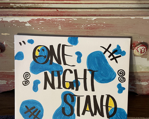 キャンバス アート アクリル 油性ペン 手描き 原画 一点物 その他