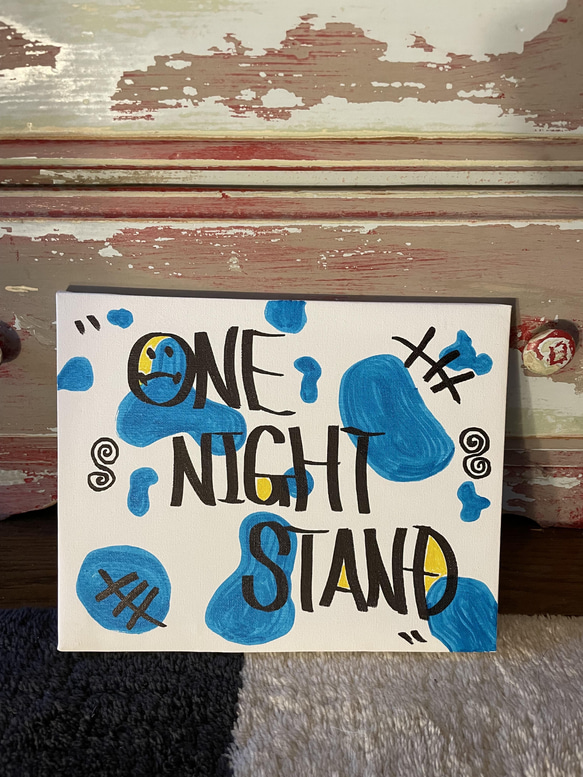 キャンバス アート アクリル 油性ペン 手描き 原画 一点物 その他