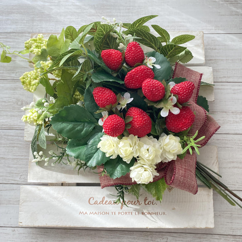 専用＊ストロベリー 春のフェイクスワッグ 【公式通販】