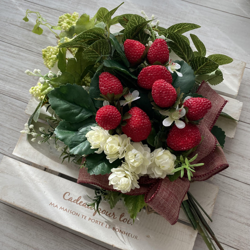 専用＊ストロベリー 春のフェイクスワッグ 【公式通販】