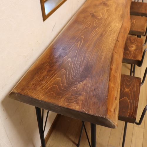 売り切れました。w2045一枚板 ヒノキ カフェ cafe 店舗什器