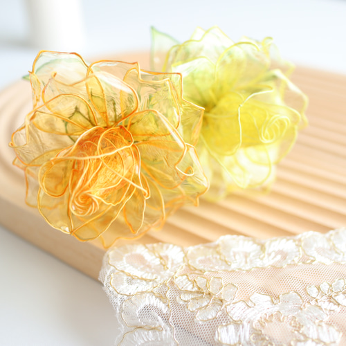 オレンジ・イエロー》2本セット バラ アメリカンフラワー ディップ