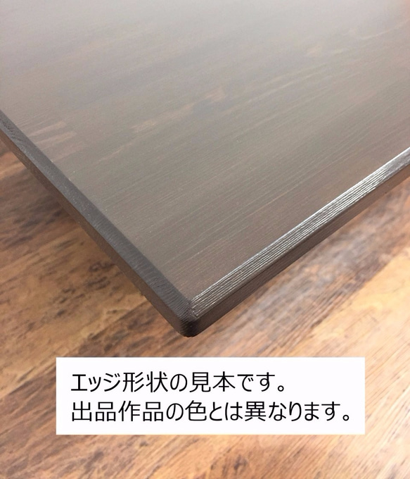 薄型こたつ天板　60ｘ60cm　ケヤキ色　ウレタン塗装　天然木　コタツ天板のみ 【オーダー可能】 3枚目の画像