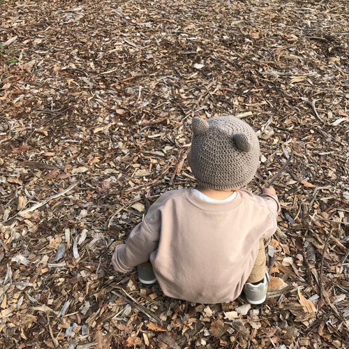 くま耳のどんぐり帽子【baby & kids】耳の形 version 帽子(ベビー