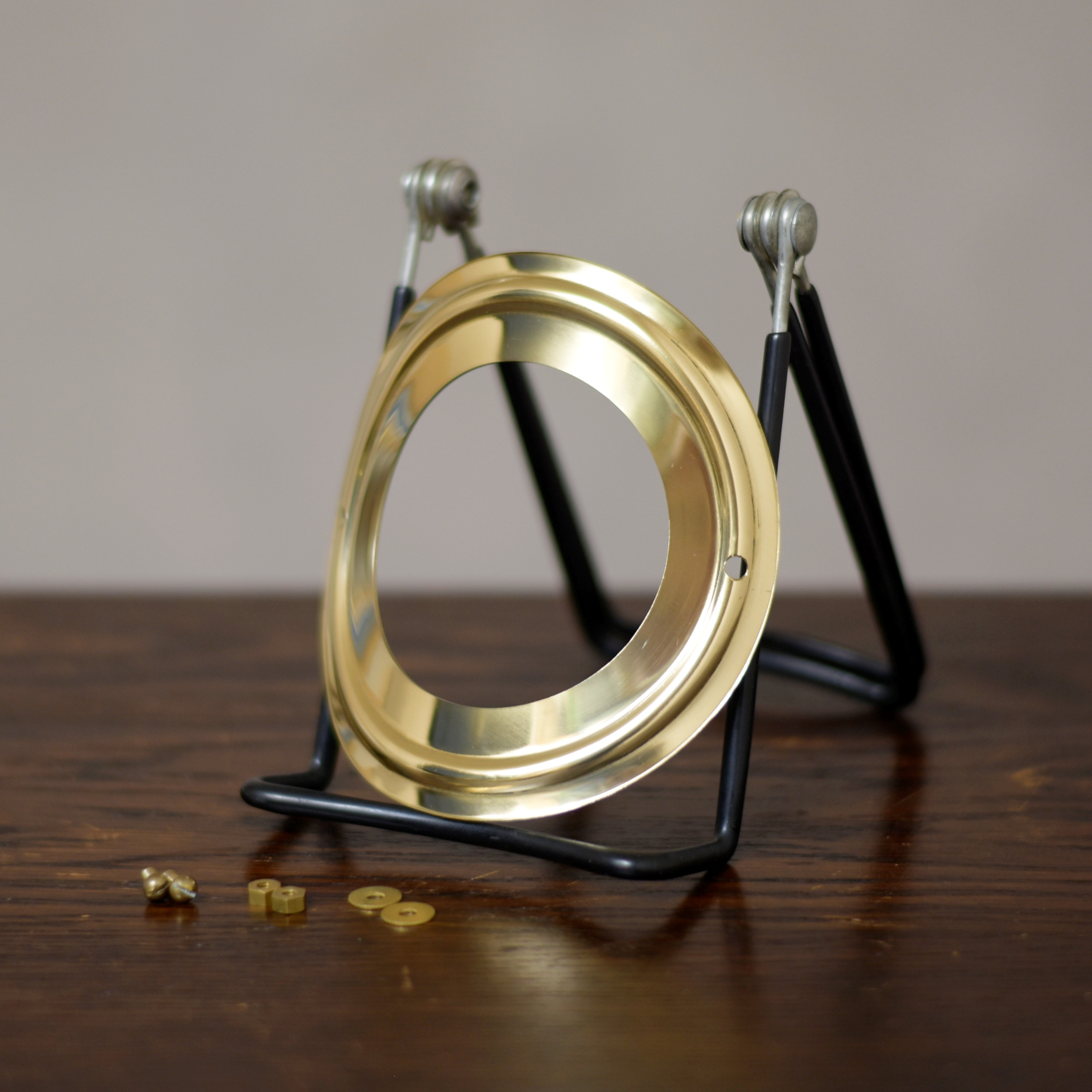 マルチ　真鍮ののぞき窓　ビンテージストーブ