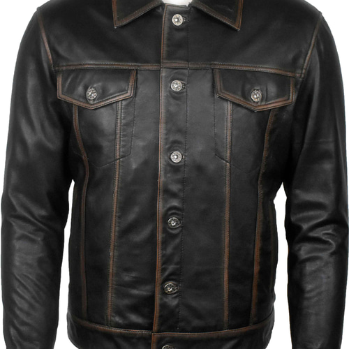 羊革シャツ 本革 ライダーバイカーシャツ 羊革ジャケット Real Leather