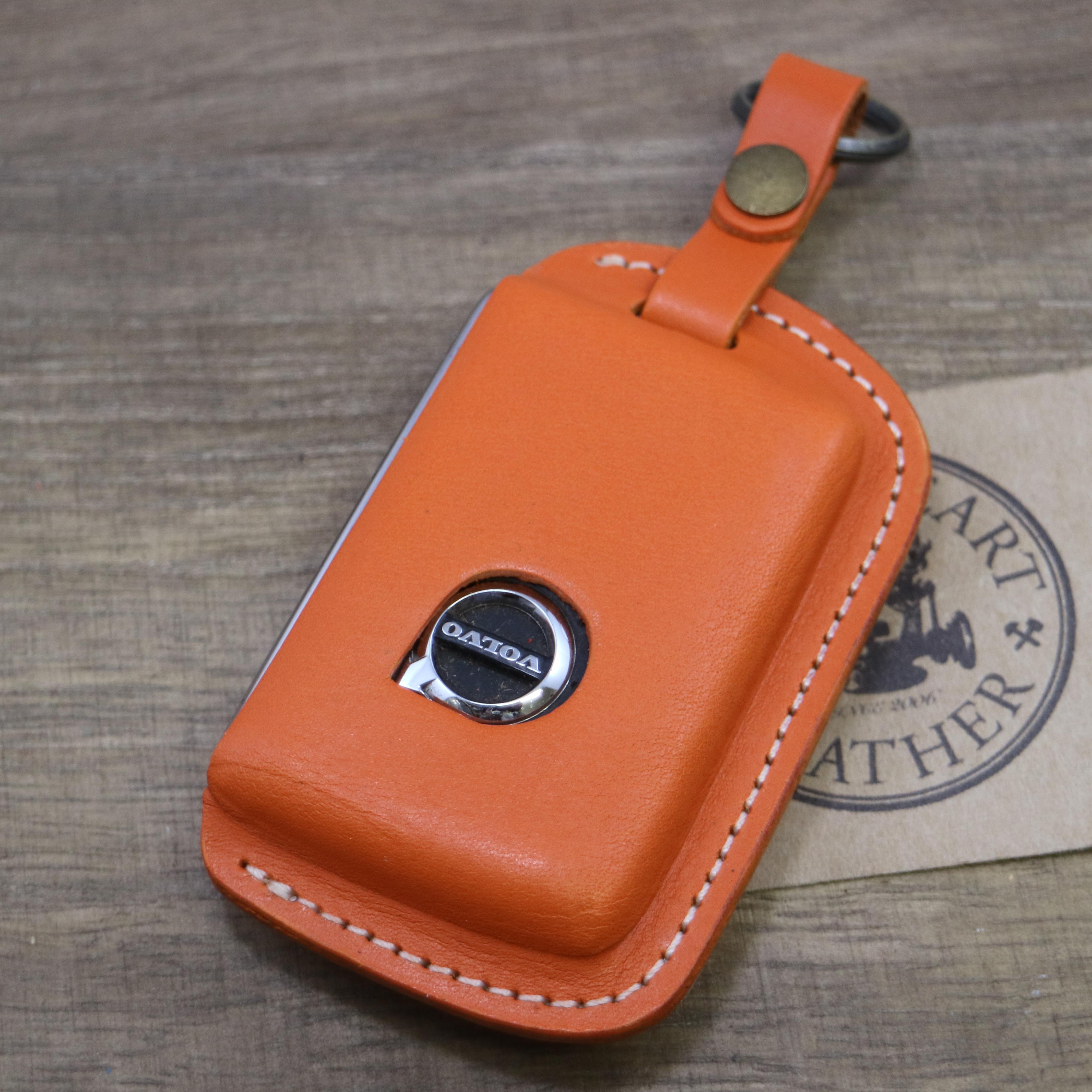 名入れ 無料 スマートキーケース　NEWボルボ　本革  40・ 60・90シリーズ 等  【レザーキースーツ】