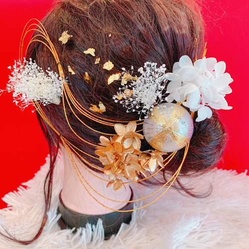 プリザーブドフラワー☆ドライフラワー☆ヘアパーツ
