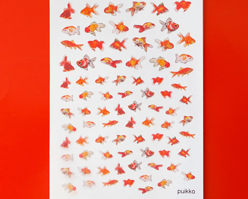 レジン封入用フィルム 金魚イラスト4 レジン・樹脂 puikko 通販
