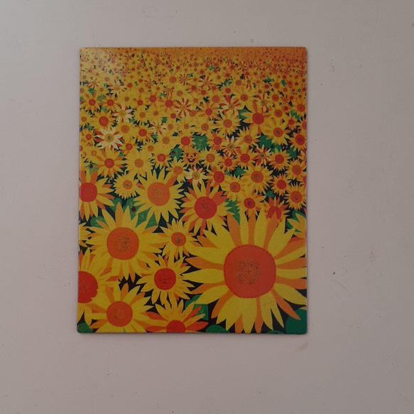 ハッピーひまわり畑 ハッピー太陽画家小楠アキコ作品 アクリル