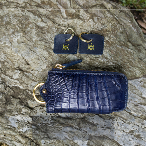 リアルクロコダイルスマートキーケース｜鍵カバー2個付｜L字型｜長持ち