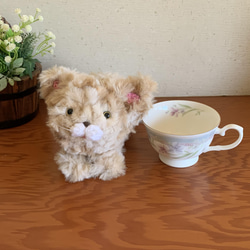 もふもふネコちゃんあみぐるみ (白茶・大) 5枚目の画像