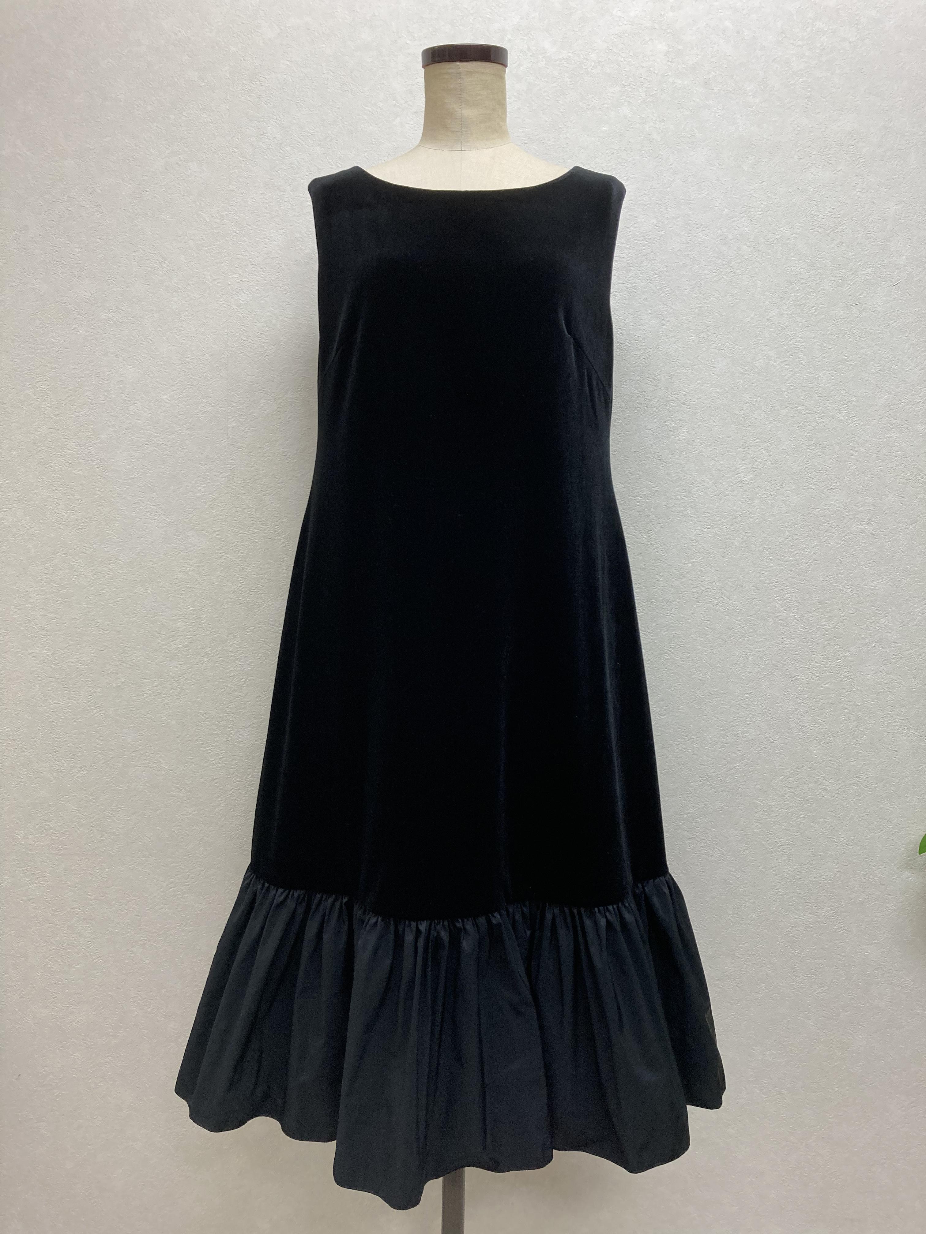 リトルフリル　ベロアワンピース