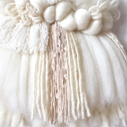 [獨一無二] 漂流木編織掛毯“牛奶色掛毯。 n.” 第7張的照片