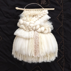 [獨一無二] 漂流木編織掛毯“牛奶色掛毯。 n.” 第8張的照片