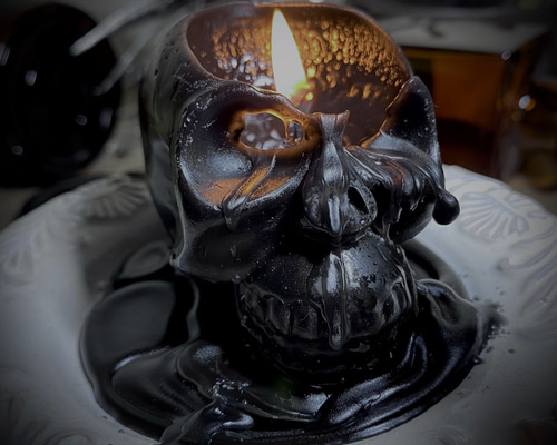 新品未使用 スカル 髑髏 ドクロ 頭蓋骨 キャンドル クロ fbac8c85f77eaabb504f340a76f3e6
