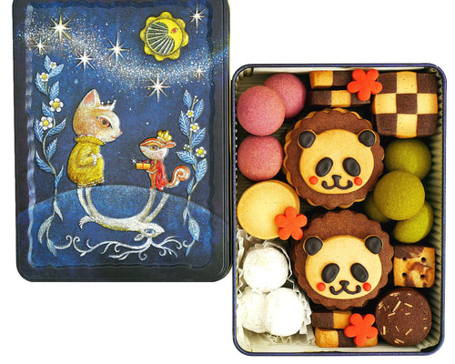 クッキー缶 パンダ 可愛いお菓子 ホワイトデー お返し 入学祝い 内祝い