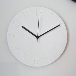 大きめな数字のモルタル時計【受注生産】 4枚目の画像